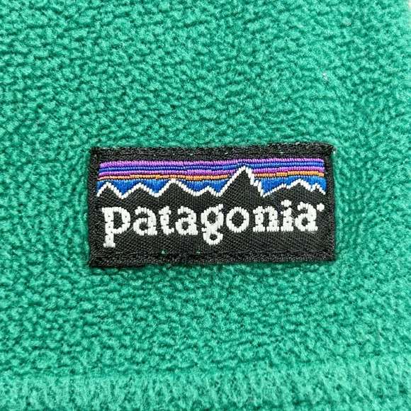Patagonia Jacket Women's XL Kelly Green Micro D 1/4 Zip Fleece Pullover Casual - Picture 9 of 11
